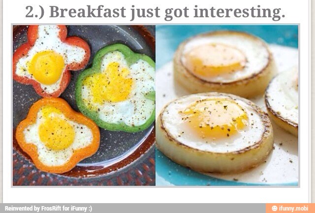 2.) Breakfast just got interesting.
