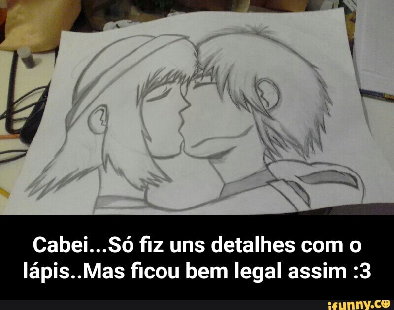Cabei...Só fiz uns detalhes com o
lápis..Mas ficou bem legal assim :3 - Cabei...Só fiz uns detalhes com o lápis..Mas ficou bem legal assim :3