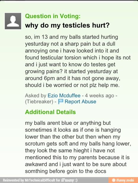 Do sag sometimes testicles why Saggy Testicles: