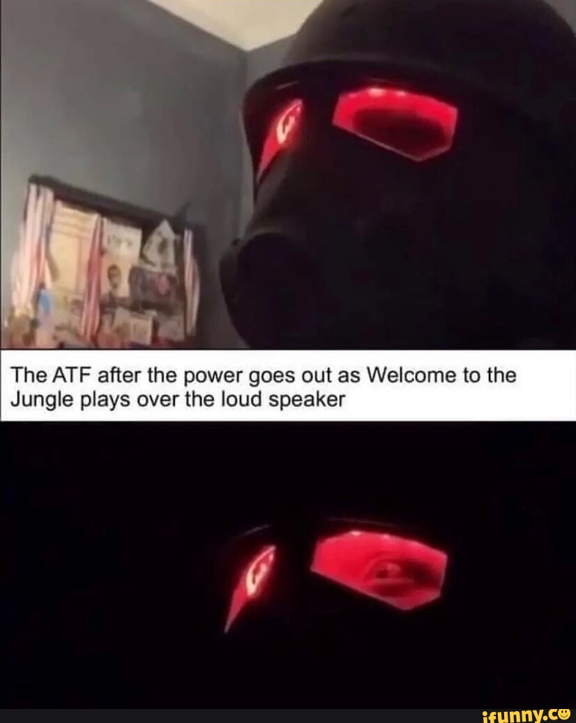 The ATF after the power goes out as Welcome to the Jungle plays over ...