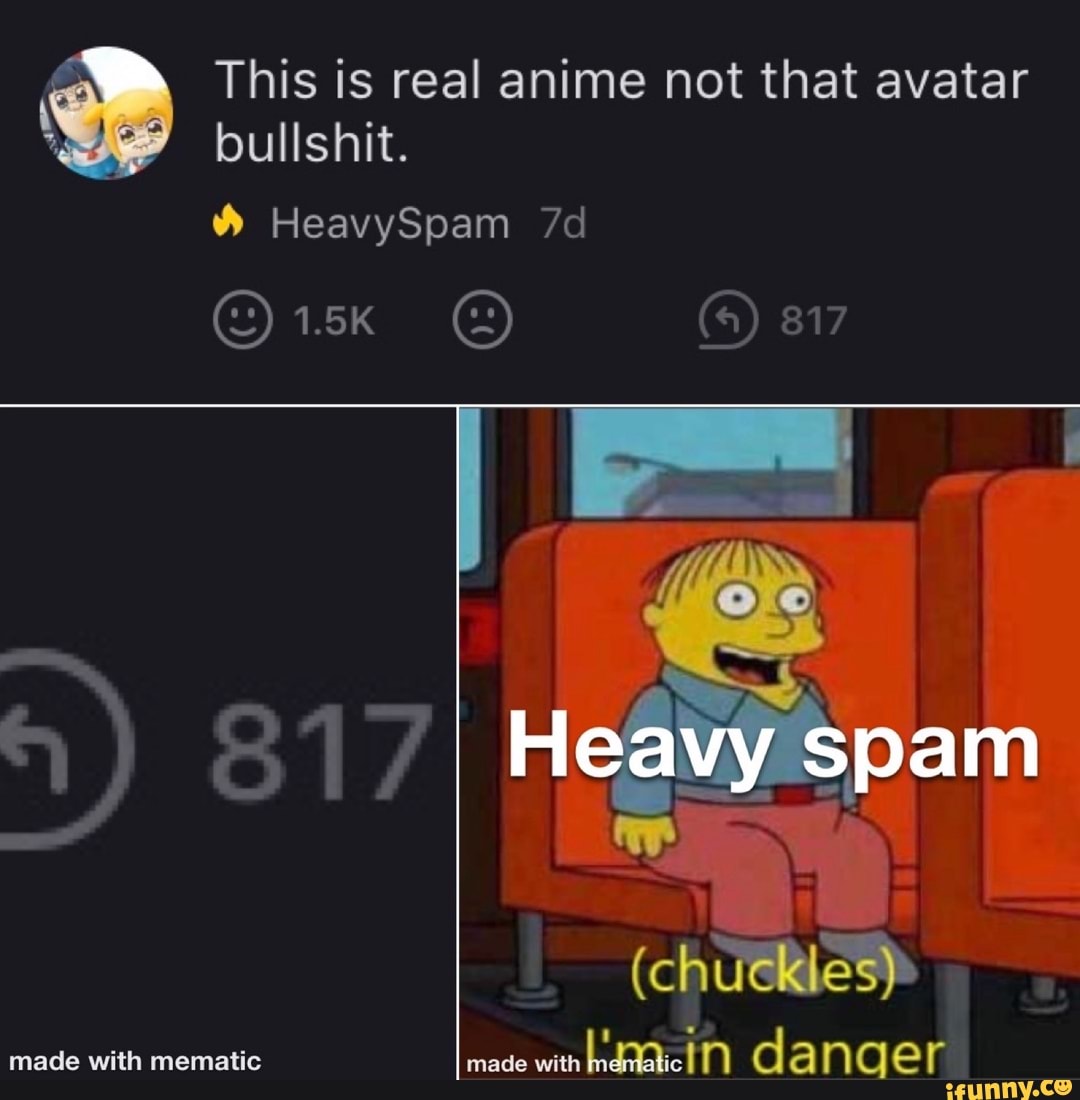 This is real anime not that avatar
À bullshit.