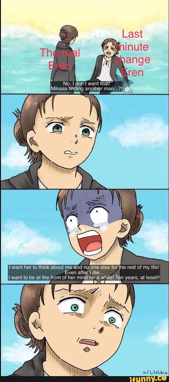 No, I don't want that! Mikasa finding thi man ikasa finding another man