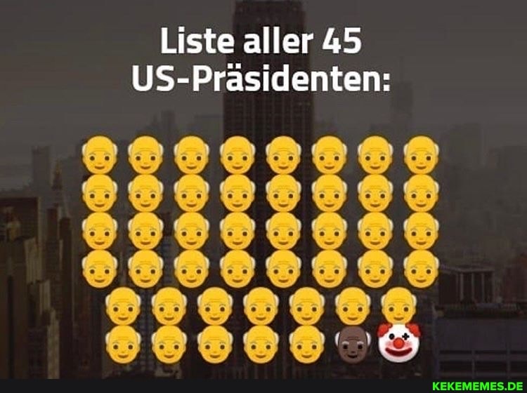 Liste aller 45
US-Präsidenten: