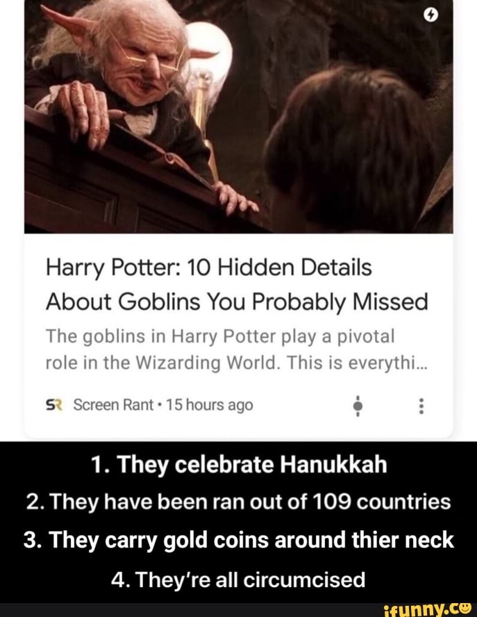 Harry Potter: 10 Hidden Details About Goblins You Probably Missed Huª ...