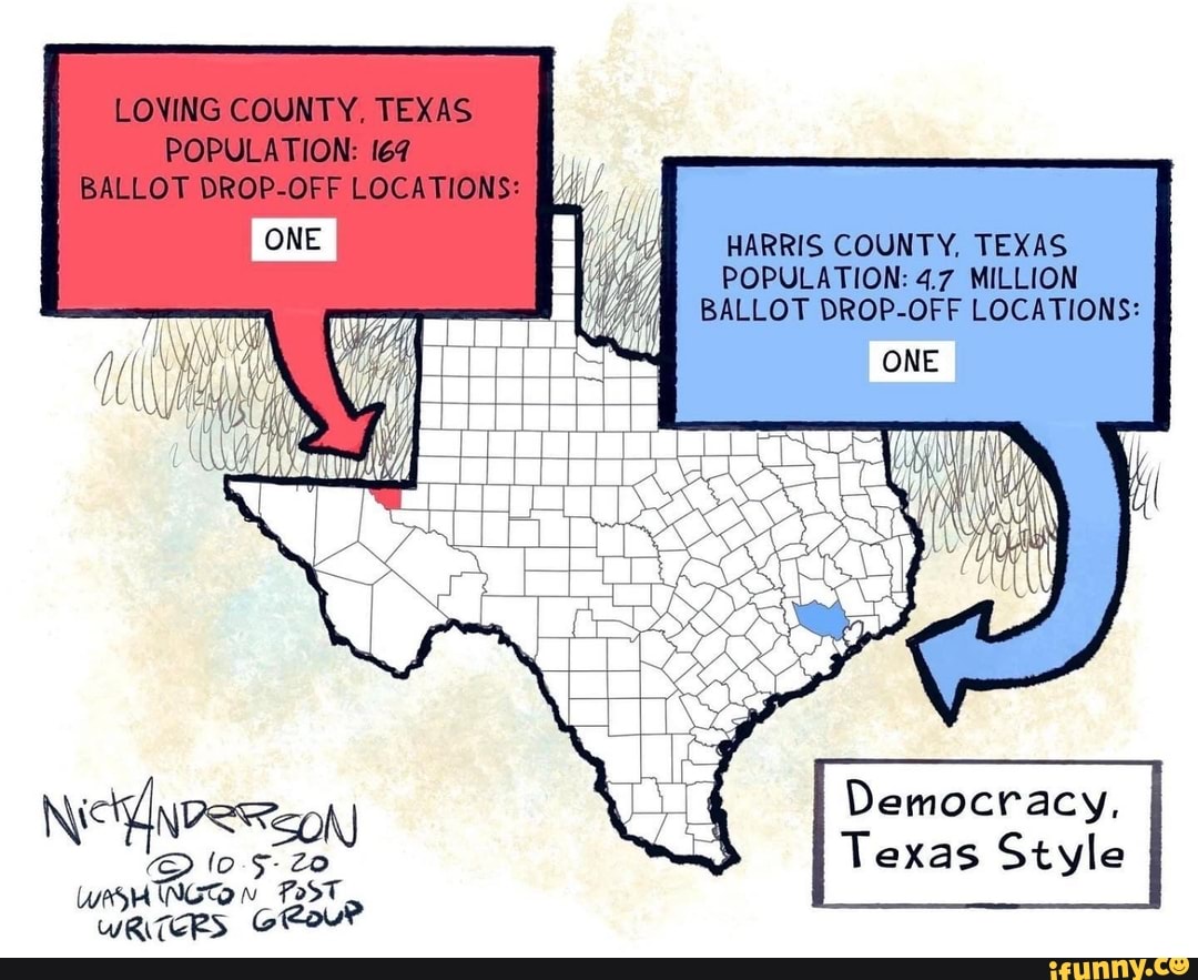 HARRIS COUNTY, TEXAS POPULATION 4.7 MILLION BALLOT DROPOFF LOCATIONS