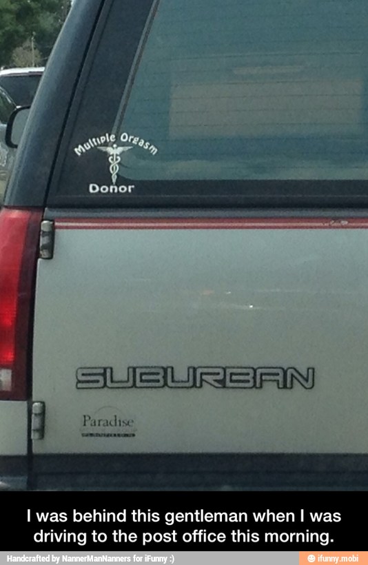 I was behind this gentleman when I was
driving to the post office this morning. - I was behind this gentleman when I was driving to the post office this morning.