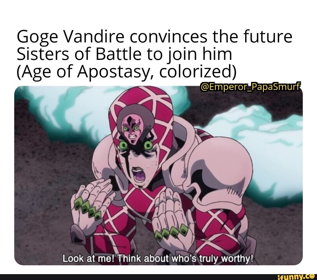 Goge Vandire convinces the future Sisters of Battle tojoin him (Age of