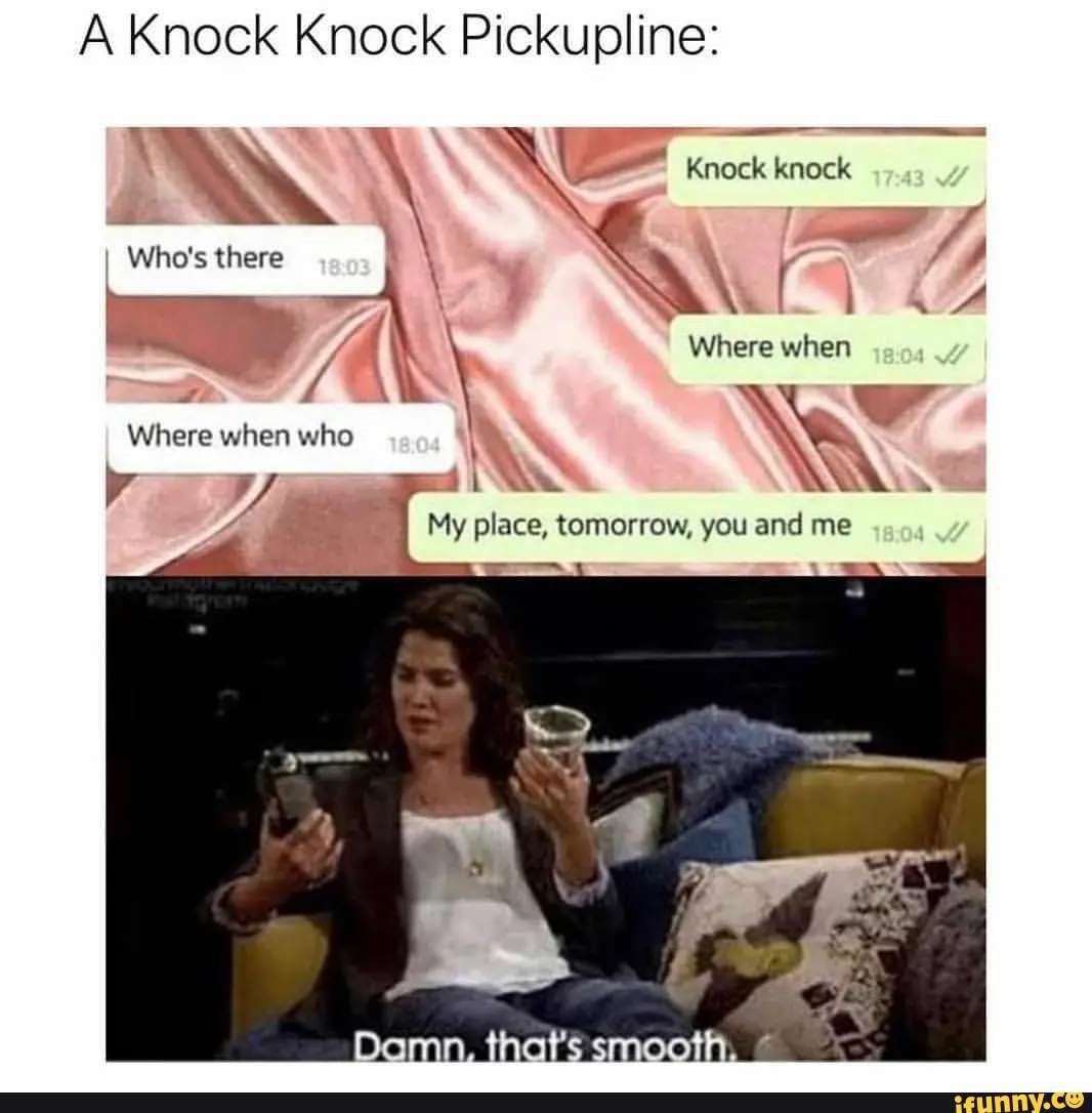 Line knock up knock pick Romantic Knock
