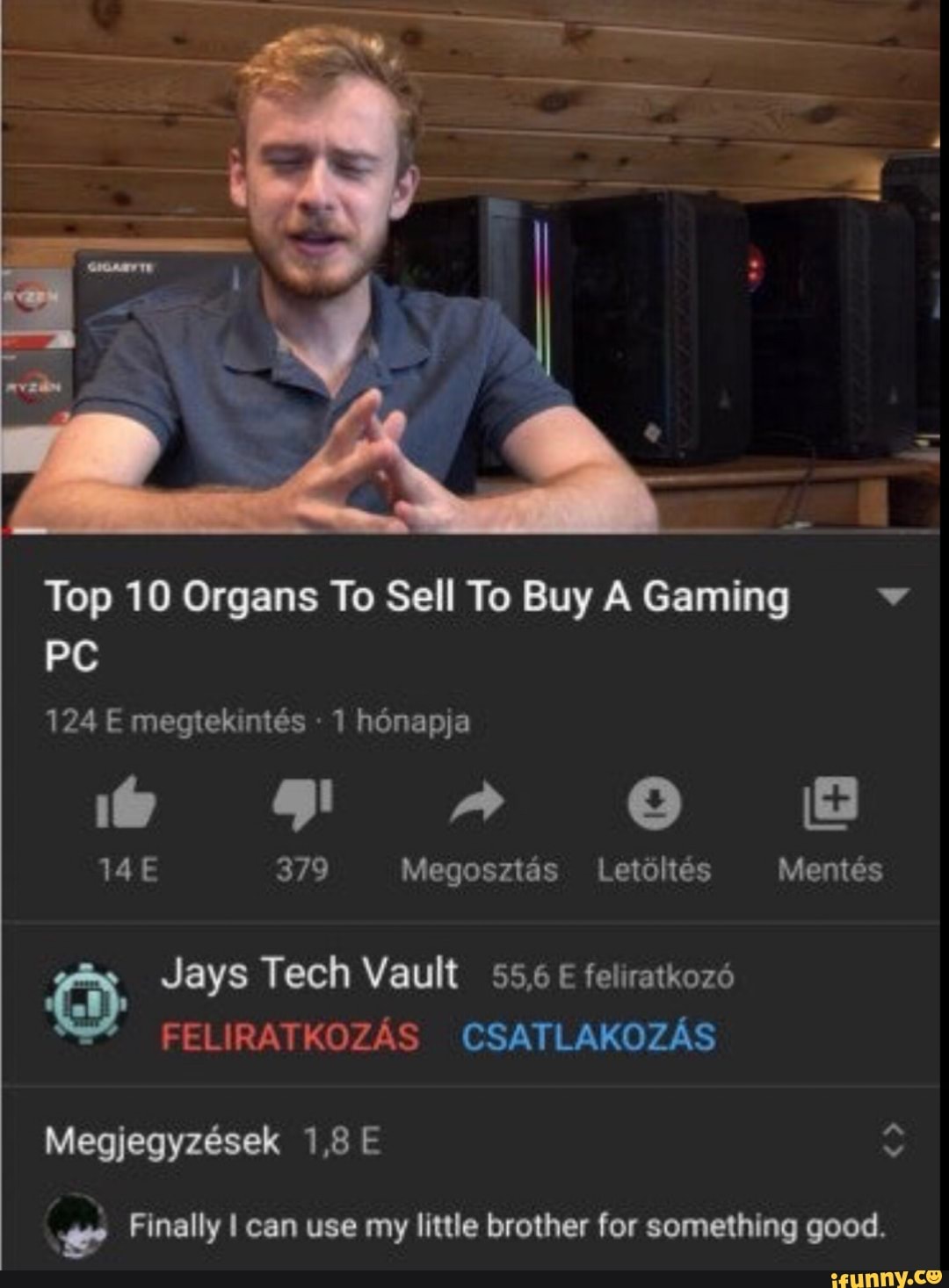 Top 10 Organs To Sell To Buy A Gaming PC 124 2megte mes 1 honapja FF CO