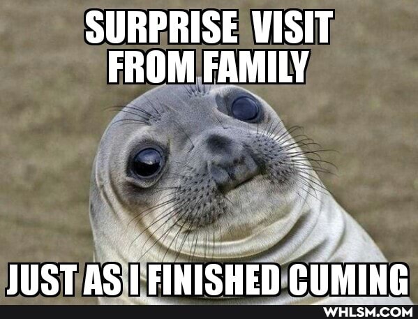 SURPRISE VISIT FROM FAMILY
fy ee
{ ii
AS CHIMING