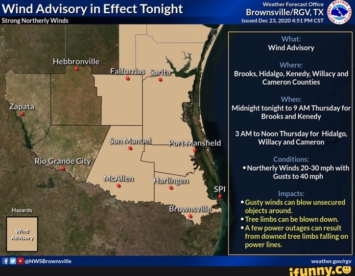Wind Advisory in Effect Tonight 'Strong Northerly Winds Weather