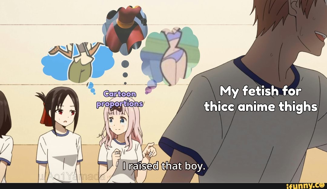 When thick anime thighs have more prayers than you: *sad god noises* -  iFunny