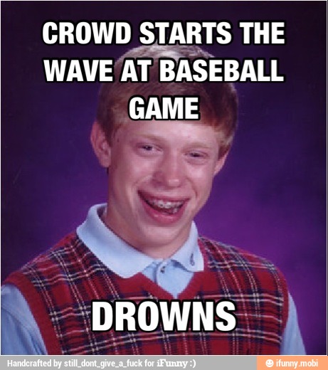 CROWD STARTS THE
WAVE 'AT BASEBALL
GAME
