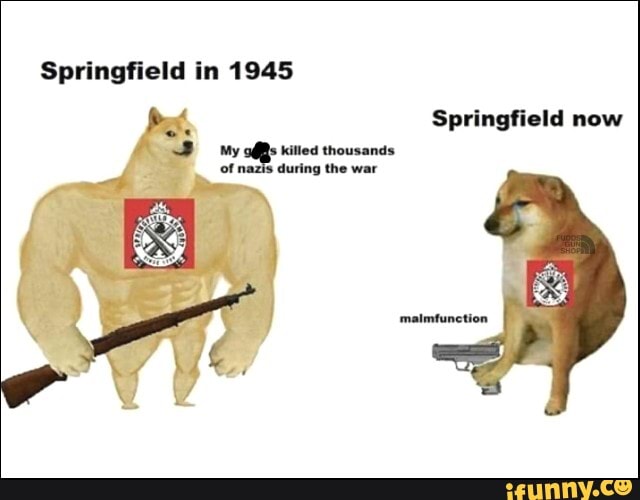 Springfield in 1945
2 Springfield now
3