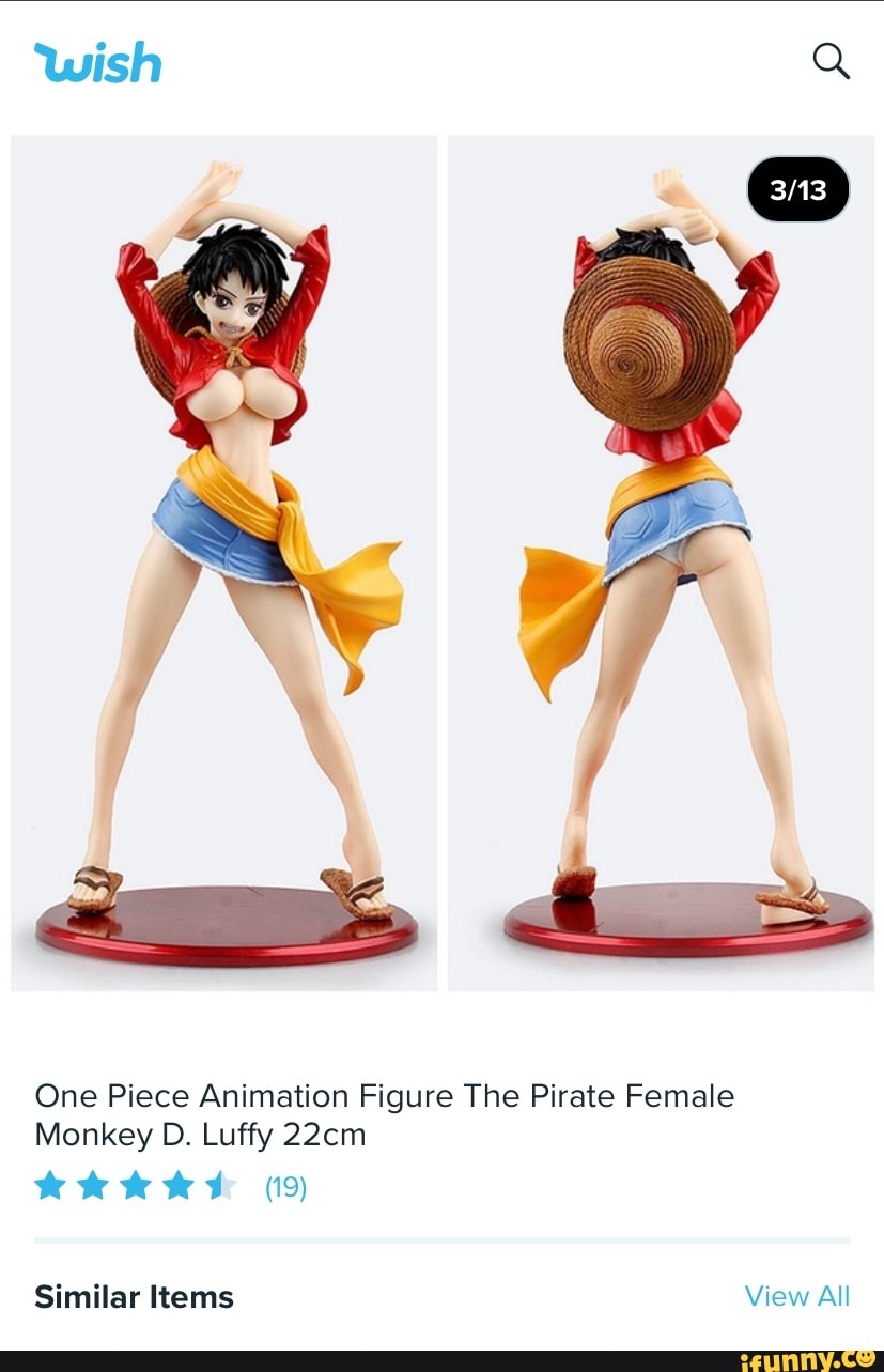 Wish Q One Piece Animation Figure The Pirate Female Monkey D. Luffy 22cm  (19) Similar Items View All - iFunny