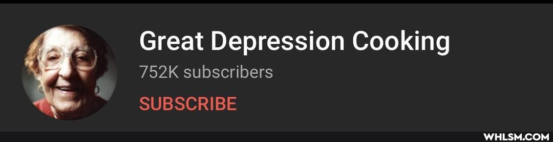 Great Depression Cooking
752K subscribers
SUBSCRIBE
