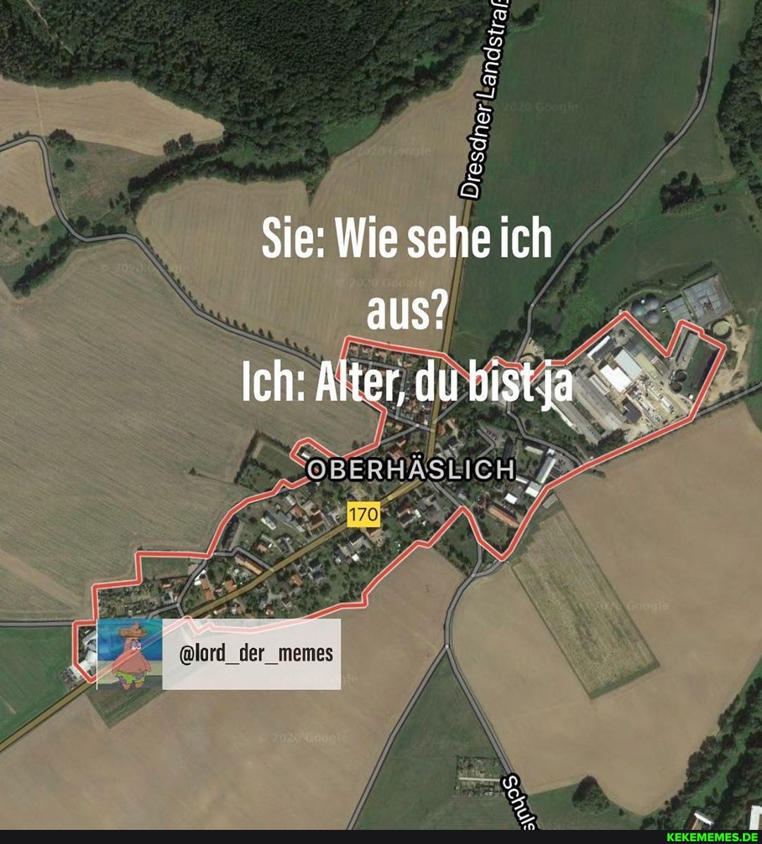 'dner Landstray
res
Sie: Wie sehe ich aus?
Ich: Alter, dubistja *
I @lord der memes