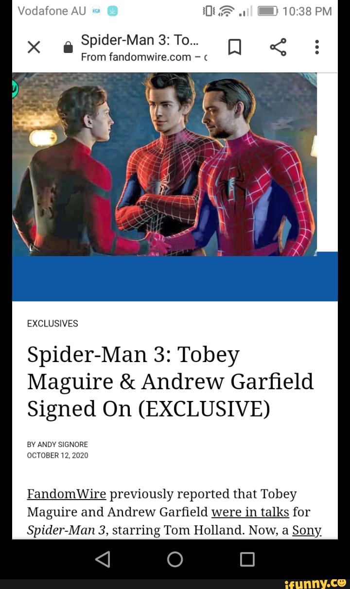 Vodafone AU CD PM xX @ Spider-Man 3: To... From EXCLUSIVES Spider-Man 3:  Tobey Maguire
