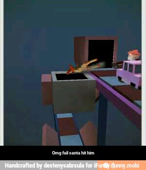 Omg fail santa hit him