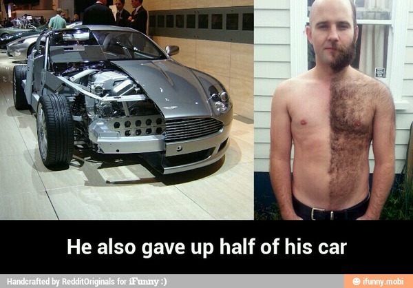 Shaving car. He have his car. Her him his car he. Imangadzhi in him car.