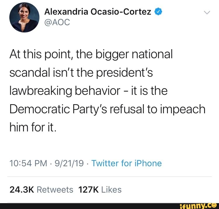 Alexandria Ocasio Cortez º Aoc At This Point The Bigger National