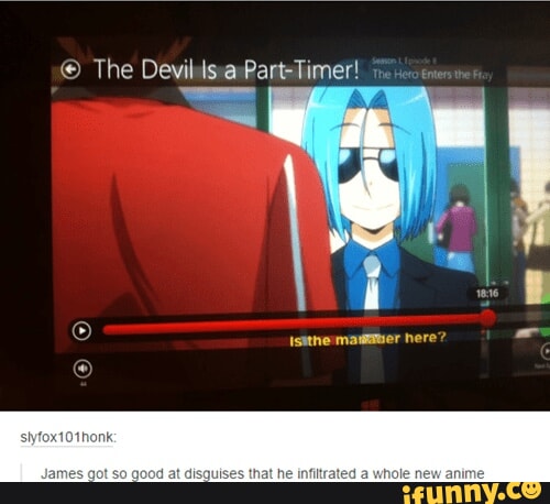 The devil is a part time, lucifer and funny gif anime #1141758 on