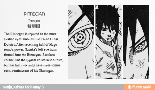 AER
"The Rinnegan io reputed as the most
formed into the Rinnegan. Sasuke's
version has he typical concentric circles,
but the frst two rings have three tomoe