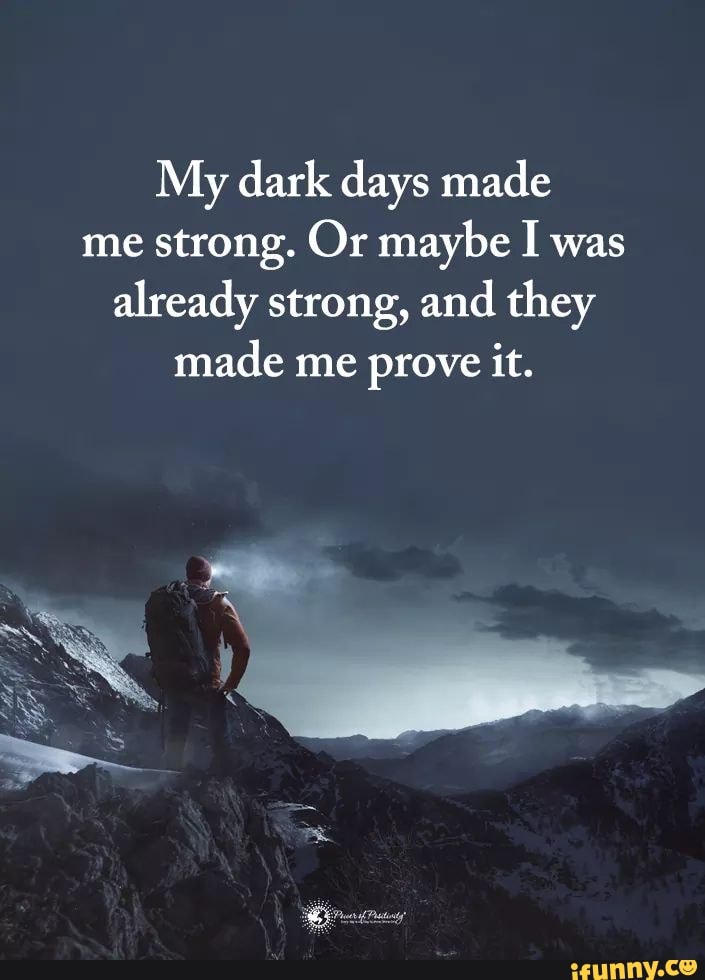 Is made on this day. Make me strong. I'M passing through my Darkness Day Alone.