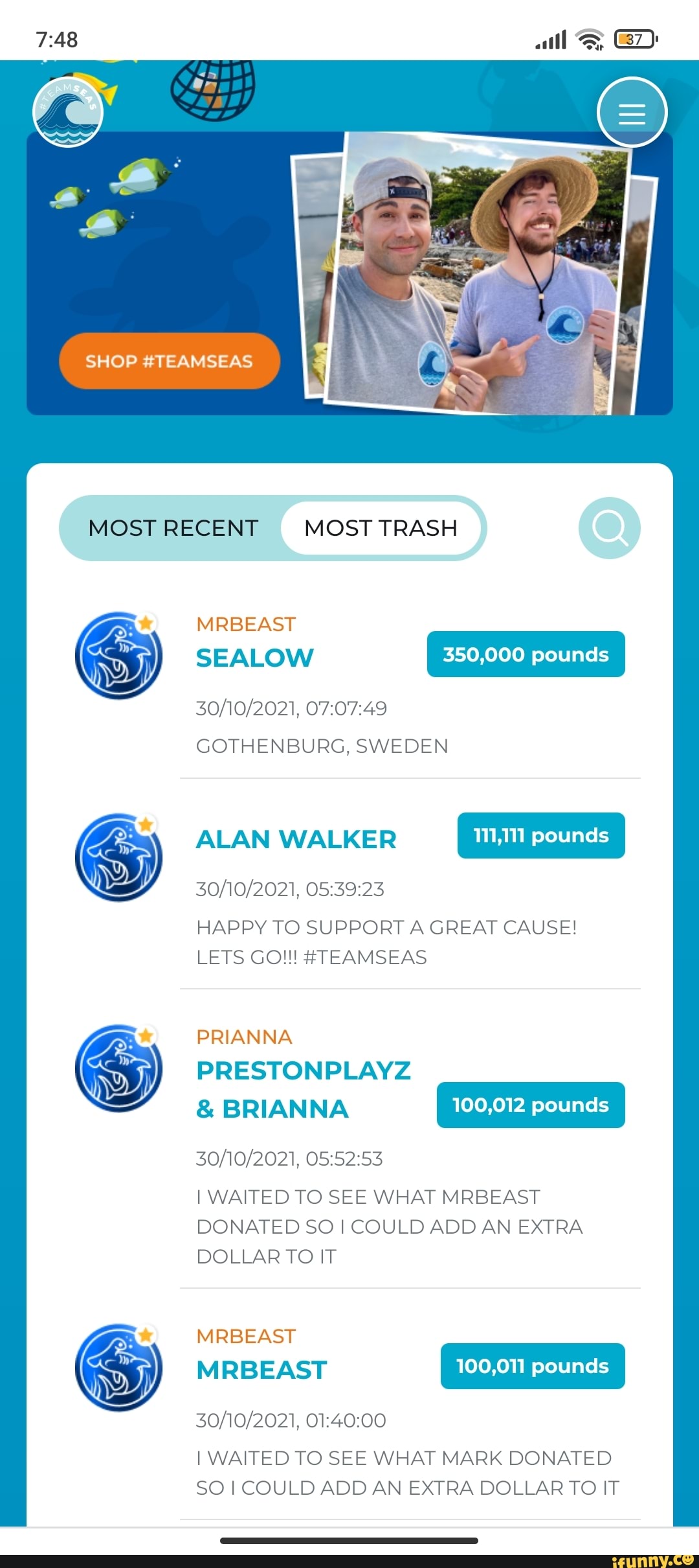 all-shop-teamseas-most-recent-most-trash-mrbeast-sealow-350-000