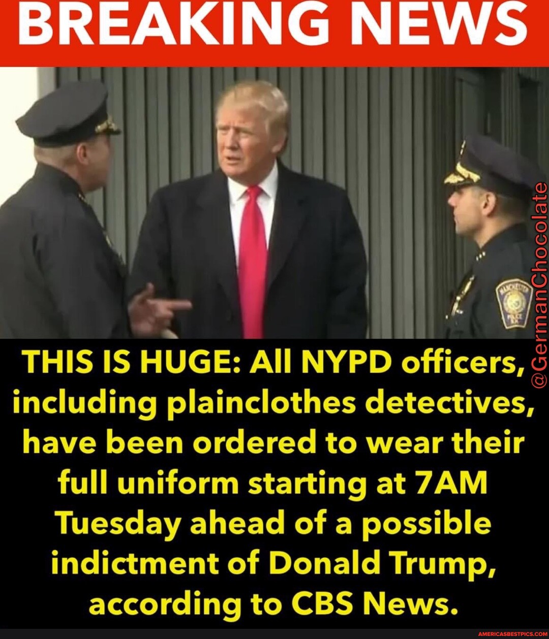 BREAKING NEWS THIS IS HUGE: All NYPD officers, including plainclothes ...