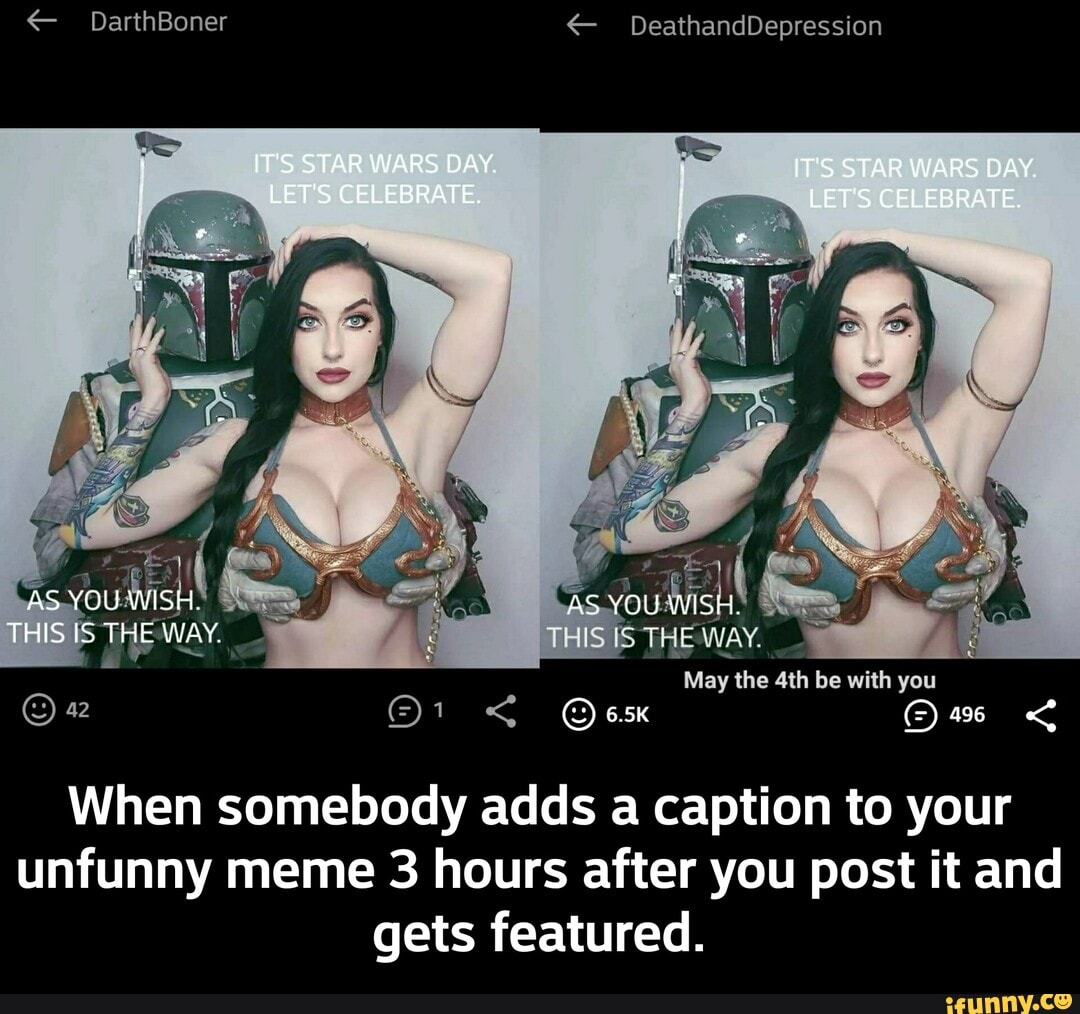 When somebody adds a caption to your
unfunny meme 3 hours after you post it and
gets featured. - When somebody adds a caption to your unfunny meme 3 hours after you post it and gets featured.