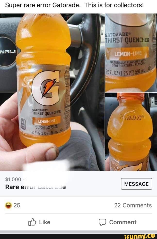 Super rare error Gatorade. This is for collectors! Rare eriui MESSAGE ...