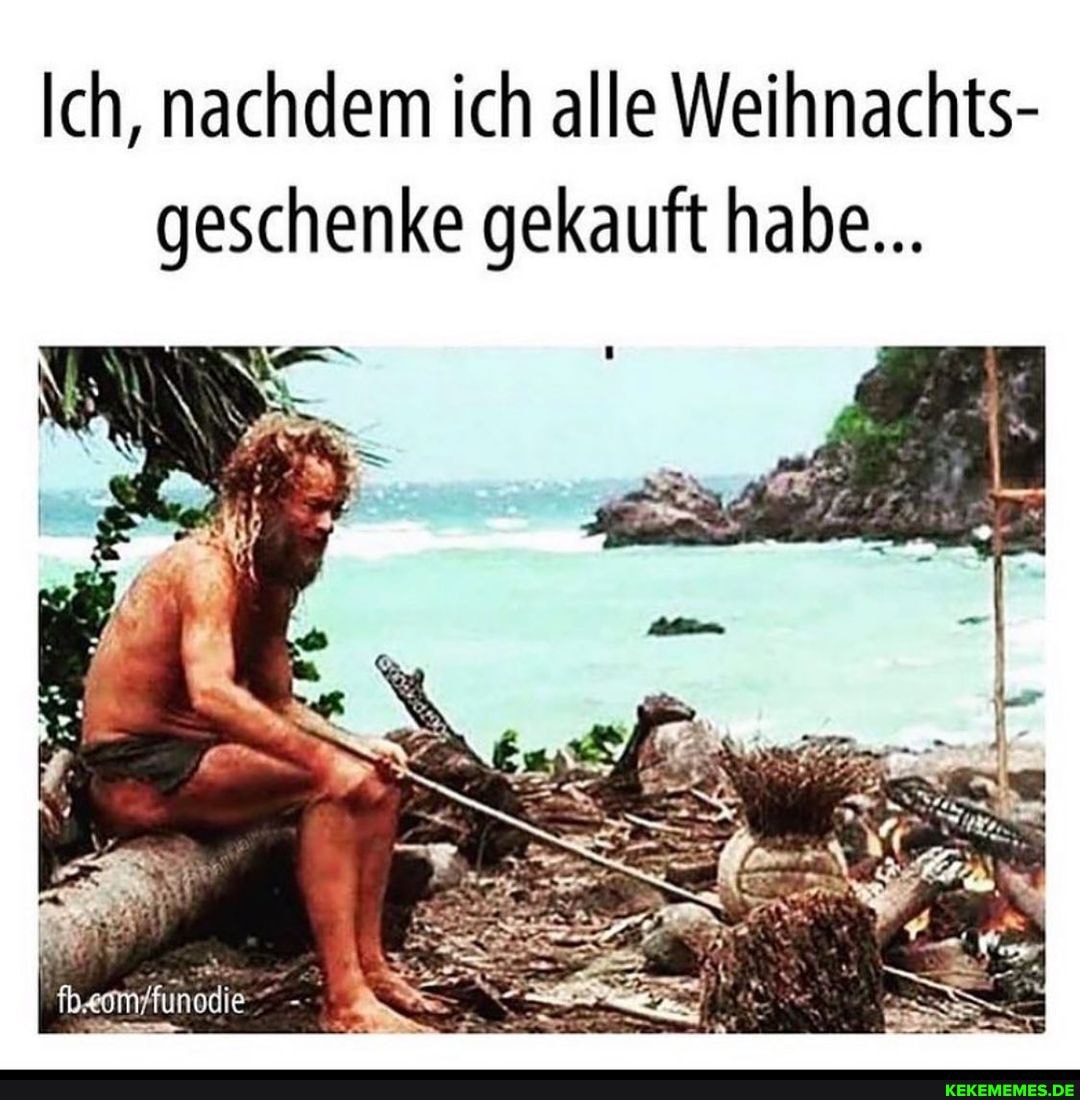 Ich, nachdem ich alle Weihnachts- geschenke gekauft habe...
