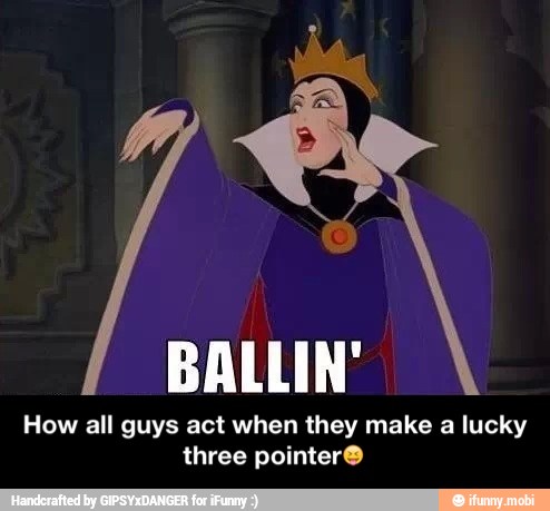 a
How all guys act when they make a lucky
three pointer® - How all guys act when they make a lucky three pointer😝