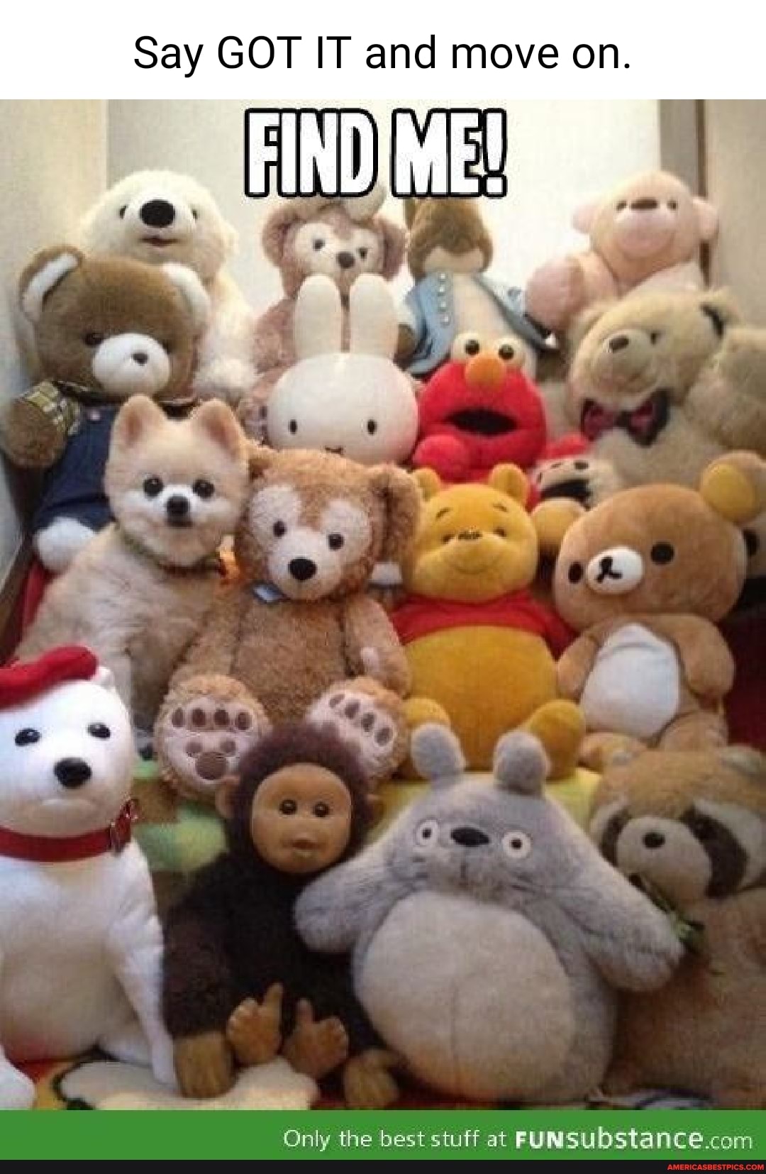 Say GOT IT and move on.
FIND ME!
Only the best stuff at