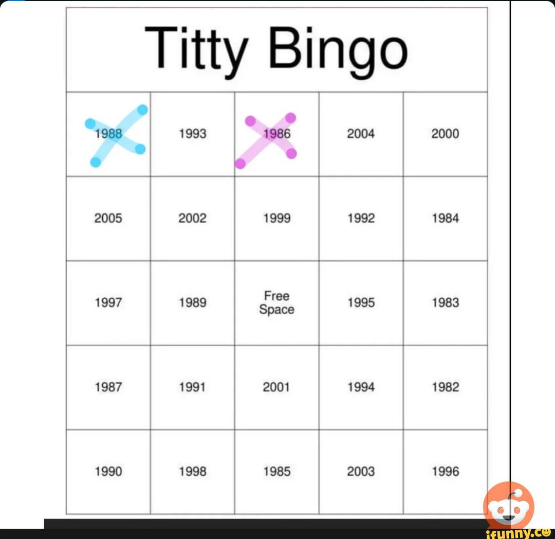 Titty BINGO Card