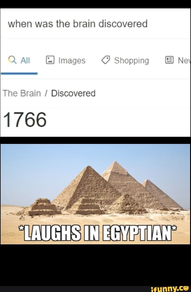 When was the brain discovered iFunny