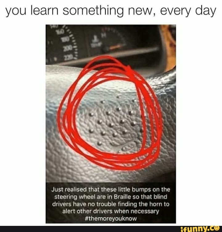 You learn something new, every day Just realised that these little