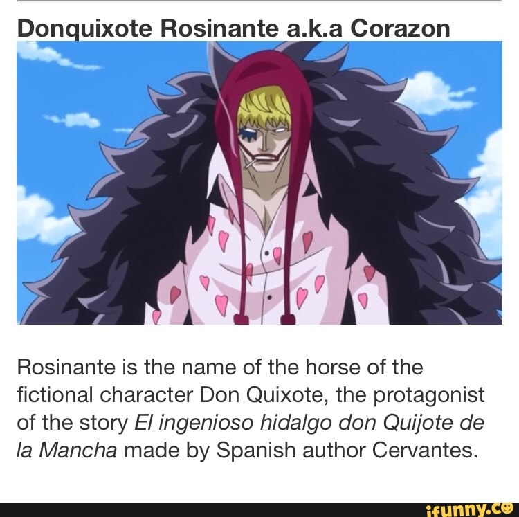 Don Uixote Rosinante A k a Corazon Rosinante Is The Name Of The Horse Of The Fictional Character 