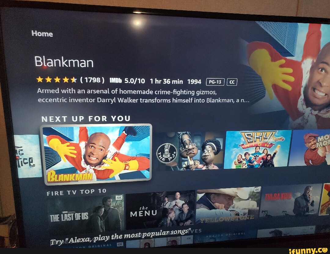 Home Blankman (1798) Mb 36 min 1994 Armed with an arsenal of homemade