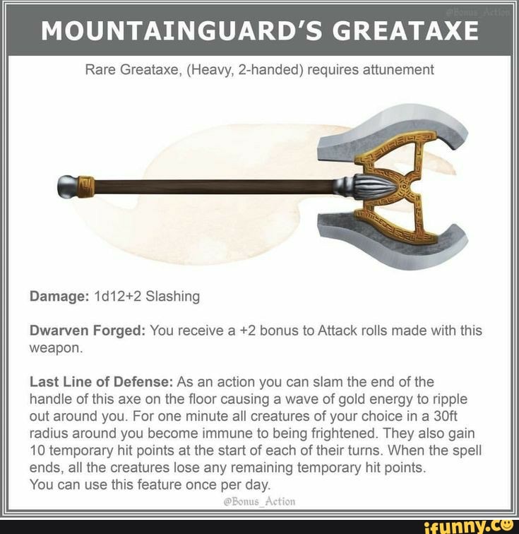 MOUNTAINGUARD S GREATAXE Rare Greataxe Heavy 2 Handed Requires   991d43eccde9af95eb594eb988ca426ea8081b452605ae1eb22c0c9f6836eeb3 1 