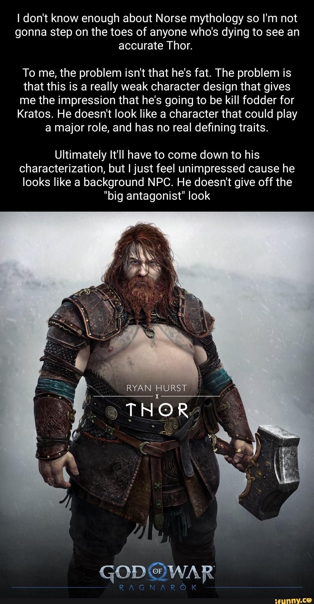 don&apos;t know enough about Norse mythology so I&apos;m not gonna step on ...