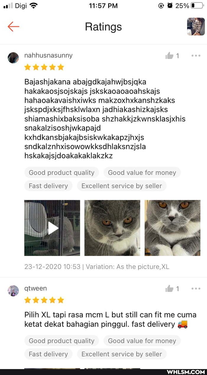 Digi PM
Ratings
nahhusnasunny
Bajashjakana abajgdkajahwjbsjqka hakakaosjsojskajs jskskaoaoaoahskajs hahaoakavaishxiwks makzoxhxkanshzkaks jskspdjxksjfhsklwlaxn jadhiakashizkajsks shiamashixbaksisoba shzhakkjzkwnsklasjxhis snakalzisoshjwkapajd kxhdkansbjakajbsiskwkakapzjhxjs sndkalznhxisowowkksdhlaksnzjsla
hskakajsjdoakakaklakzkz
Good product quality Good value for money
Fast delivery Excellent service by seller
23-12-2020 I Variation: As the picture, XL
qtween
Pilih XL tapi rasa mem L but still can fit me cuma ketat dekat bahagian pinggul. fast delivery gig
Good product quality Good value for money
Fast delivery Excellent service by seller