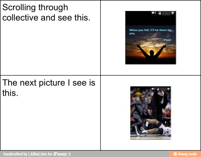 Scrolling through
collective and see this.
The next picture I see is
this.