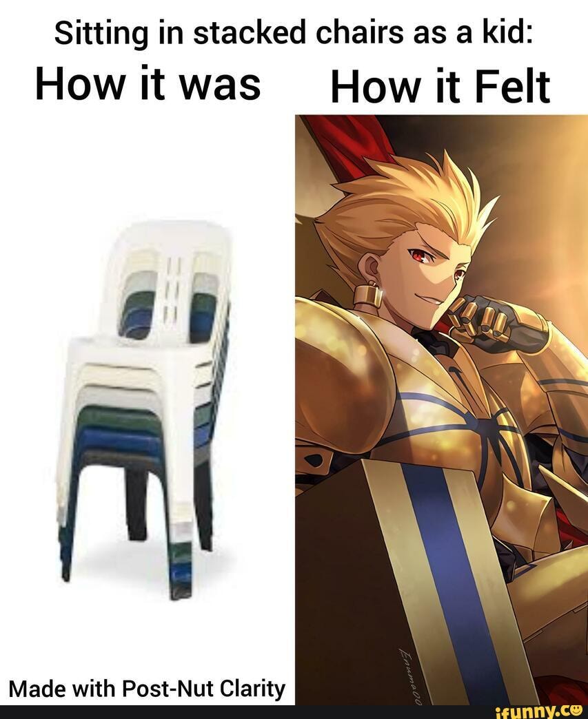 Sitting in stacked chairs as a kid How was How it Felt Dact Clarity
