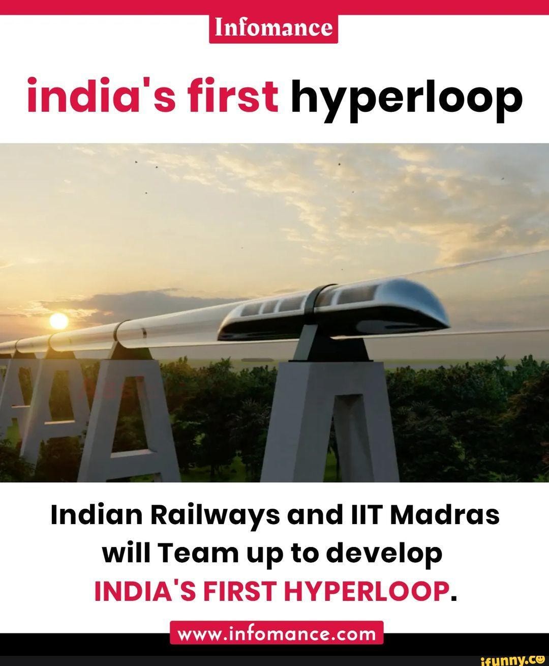 Infomance india's first hyperloop Indian Railways and lIT Madras will ...
