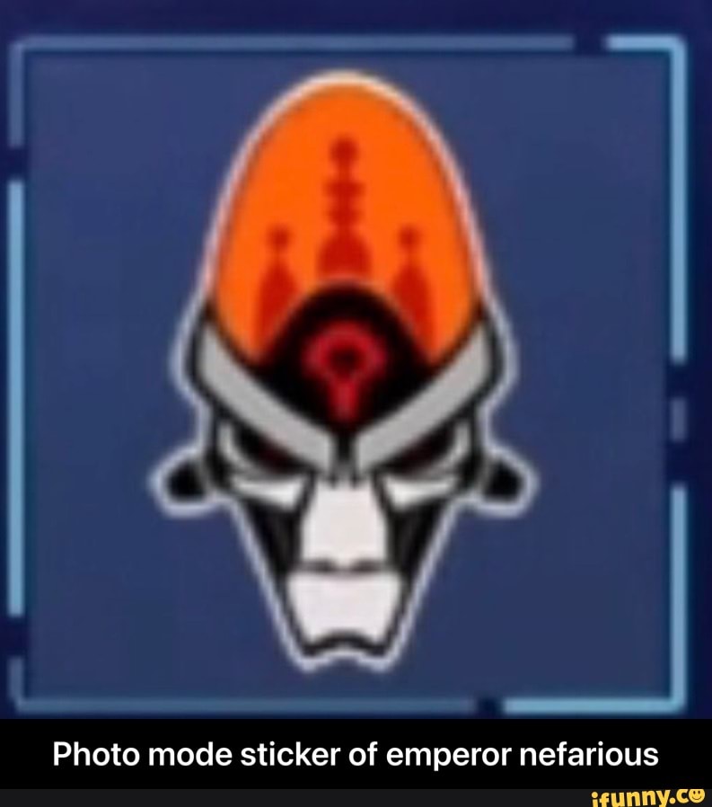 Photo mode sticker of emperor nefarious - Photo mode sticker of emperor nefarious