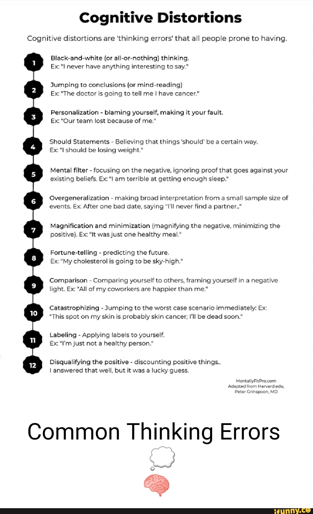 Cognitive Distortions Cognitive distortions are #39 thinking errors #39 that