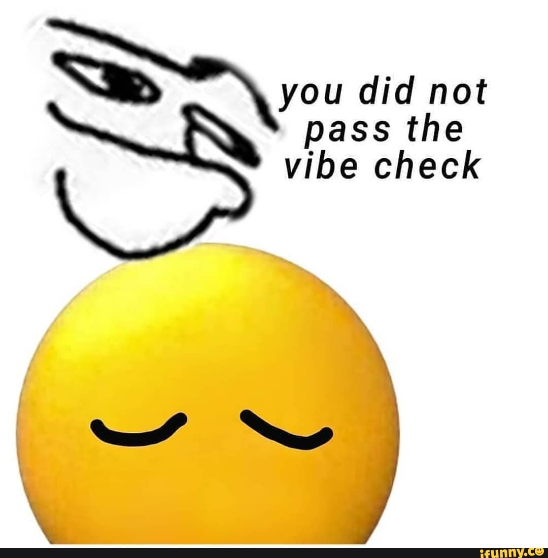 Did Not Pass The Vibe Check Ifunny 2878