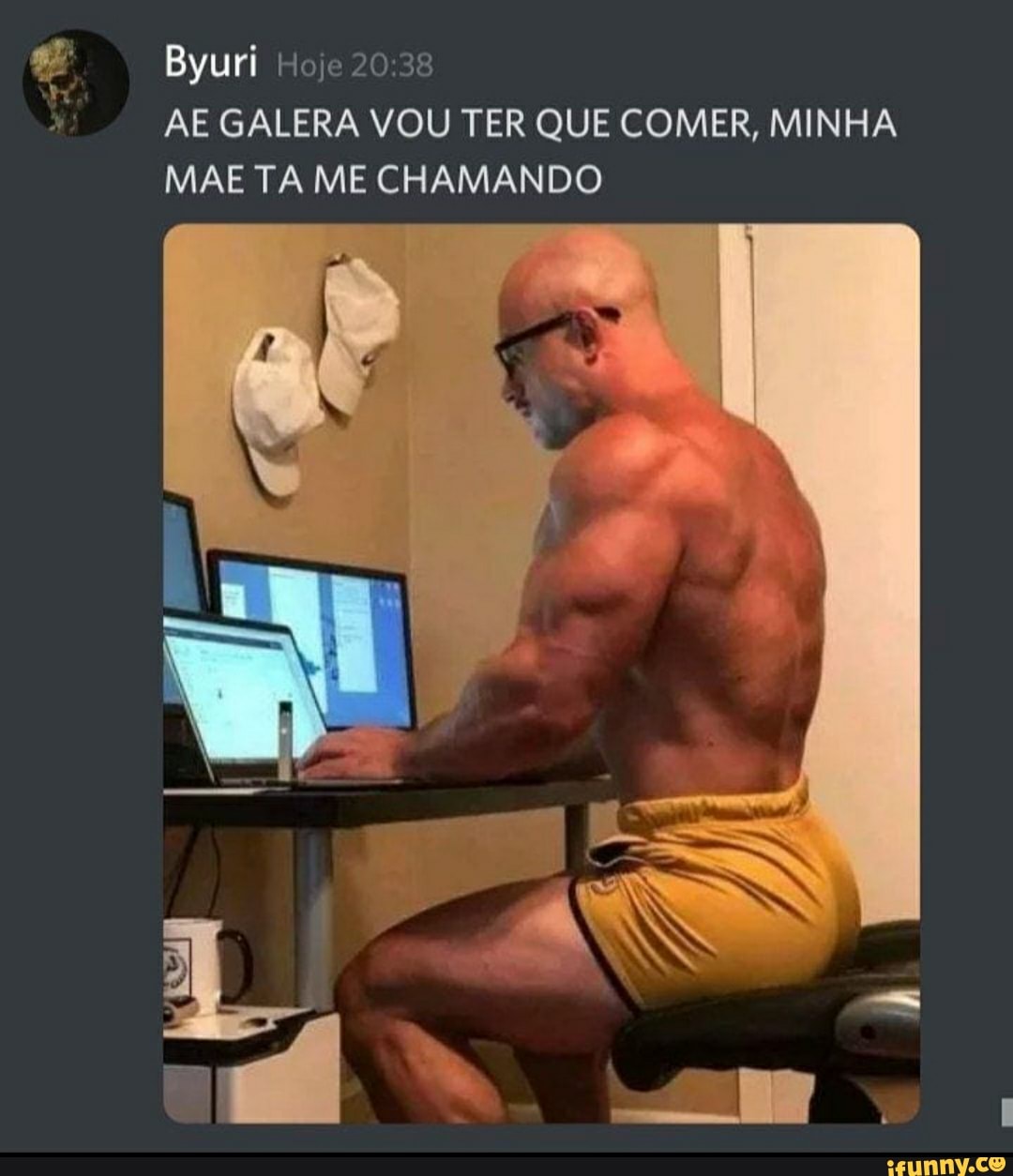 Byuri Hoje
AE GALERA VOU TER QUE COMER, MINHA MAE TA ME CHAMANDO